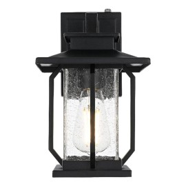Elegant Lighting Salem 7" Outdoor Pendant In Black