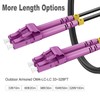 165ft/50m OM4 LC to LC Fiber Patch Cable Outdoor Armored,