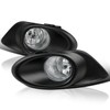 Spec-D Tuning Clear Bumper Driving Fog Lights + Bulbs +