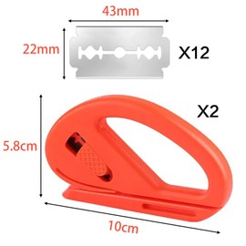 iTYOOS 2 Stück Geschenkpapier Schneider mit 12 Pcs Klingen, Wrapping Paper Cutter, Gift Wrap Cutter, Geschenkpapier Cutter, Papierschneider für Geschenkpapier, Weihnachtspapier, Packpapier