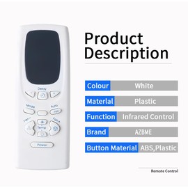 YK4EB1 Replacement Remote Control for GE Air Conditioner AEL06LPL1 AEL06LQ AEL06LPQ1 AEL06LQQ1 AEL06LQW1 AEL06LSQ1 AEL08LO AEL08LOG1 AEL08LPH1 AEL08LP AEL08LPQ1 AEL08LQ AEL08LQG1 AEL06LS