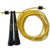 Ampro 10ft Adjustable Speed Training Jump Rope - Skipping Rope - Black/Yellow - Boxers - Boxing - Boxer - Fast Style Club Rope