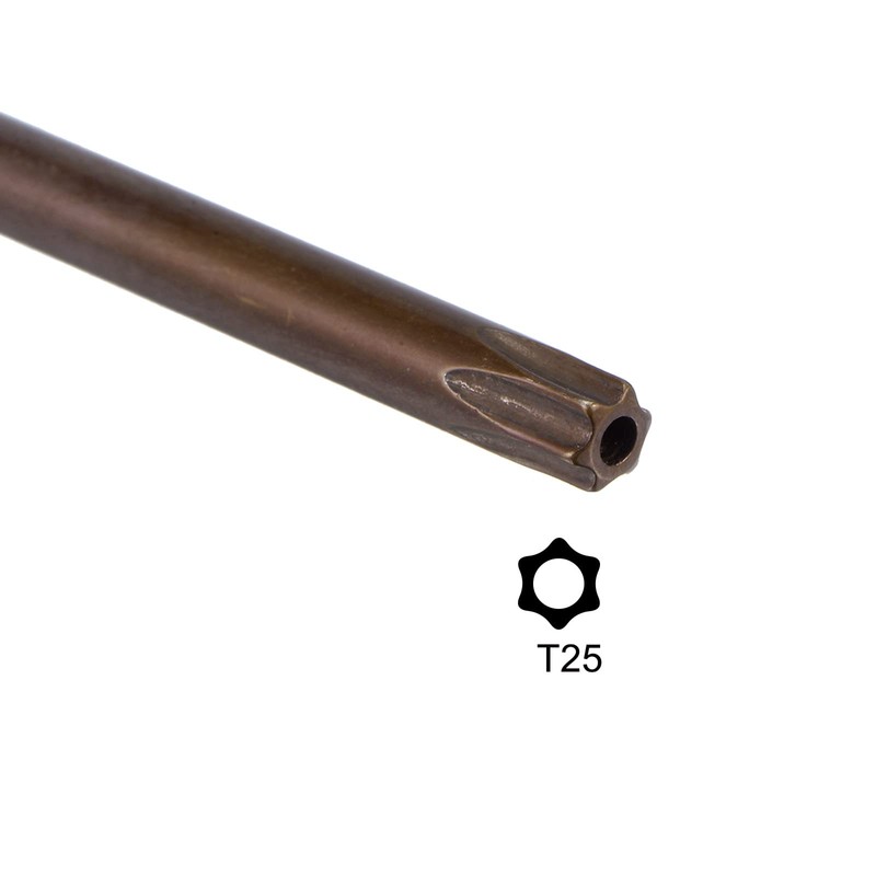 uxcell T25 Anti Tamper Proof Torx Star Key Bit Wrench,
