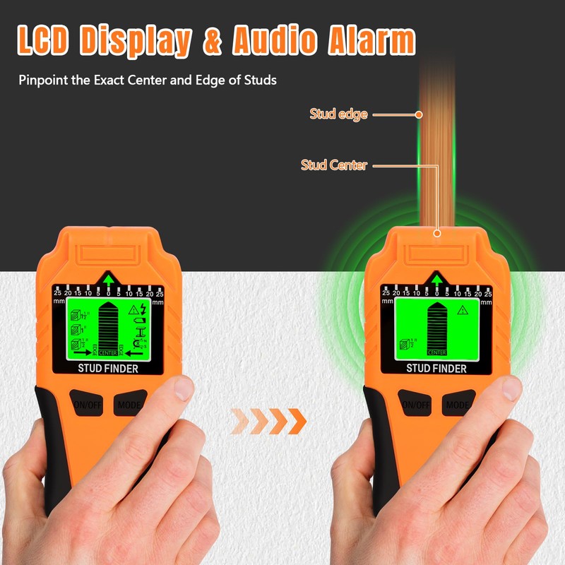 Stud Finder Wall Scanner 6 in 1 – Upgraded Stud