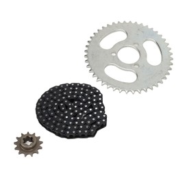T8F 13T Front Sprocket Chain Kit,T8F Drive Sprocket Cog Gear Chain 116 Links T8F 44T 3 Hole Rear Chain Sprocket Kit for ATV Mini Bike Motorcycles