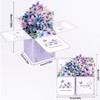 MOTIBACK 3D Pop Up Flowers and Butterflies Greeting Card, Handmade