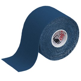 ALPIDEX Kinesiology Tape 1/3/6/12 Rolls Many Colours 5 m x 5 cm Application Brochure Elastic Waterproof Skin-Friendly Physio Muscle Tape Set, Colour: Dark Blue, Quantity: 1 Roll