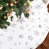 HOWAF Christmas Tree Blanket White Plush Christmas Tree Skirt 90