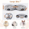 Pawaboo 2-in-1 Cat Tunnel Bed for Indoor Cats, 8-Shaped Large