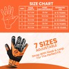 SPORIA Youth Goalie Gloves (Orange, 7)