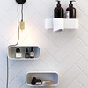 Tiger 2 Function Plastic Storage Shelf, Shower Basket, Wall Shelf