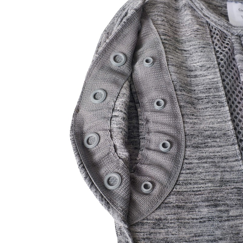 Woombie Convertible Swaddle Blanket with Vent, Twilight/Heathered Gray, 5-13 Pound