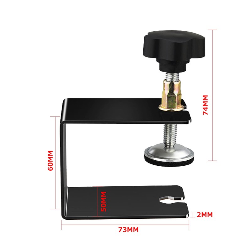 ziyue Lamp Bracket Clamps Desk Clamps Set of 4 Cabinet