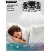 Conciseer 16 Inch Caged Ceiling Fans with Lights and Remote,
