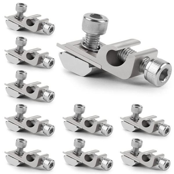 EXLECO 10 Earth Clamp Solar Panel Grounding Clip Aluminium Solar