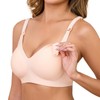Oleda Nursing Bra for Breastfeeding Wireless Seamless Pregnancy Maternity Bra