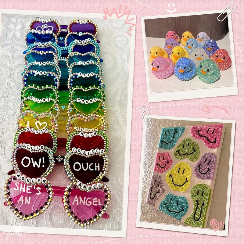 40000Pcs 40 Colors 3mm Resin Jelly Rhinestones Kit with 3pcs