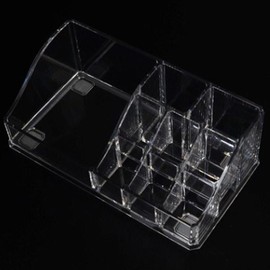 Transparent acrylic partition case with 9 compartments, vanity box / 투명 아크릴 칸막이 케이스 여백 9칸 화장 대함