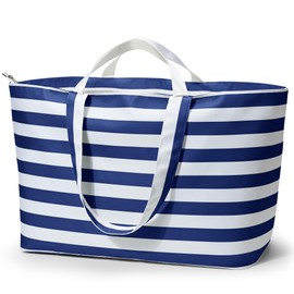 KALIDI Foldable Duffle Travel Tote Bag,60L Extra Large Overnight Holdall Weekender Beach Bag With Zipper Lightweight for Travel,Shopping