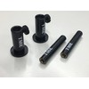 TMC 2 x Anodized Aluminium Stage stands with locking nuts,