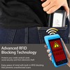 JLDAdornGo Wallet for Men RFID Slim Bifold Genuine Cattle Leather