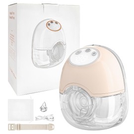 oolong Breast Pump,Wearable Electric Breast Pump,4Mode 12Speed Hands-Free Portable Pumps,Low Noise,LED Display,1100 mAh Long Life,180 ml Large Capacity,Lightweight Double Flange Design