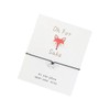Oh For Fox's Sake Funny Card with Wish Bracelet (Black)