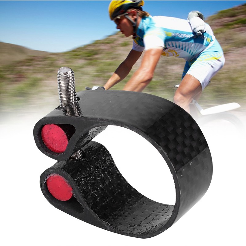 31.8mm Carbon Fiber Mountain Bike Bicycle Seat Post Clamp Quick