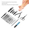 18 Pcs Manicure Set Portable Eyebrow Trimmer Dead Skin Pliers