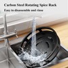 Loputon Kitchen Organiser, Turntable Fridge Spice Rack, Lazy Susan Turntable