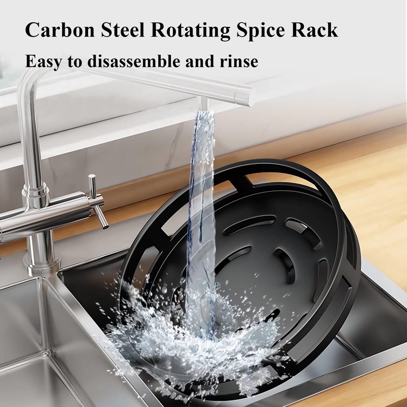 Loputon Kitchen Organiser, Turntable Fridge Spice Rack, Lazy Susan Turntable