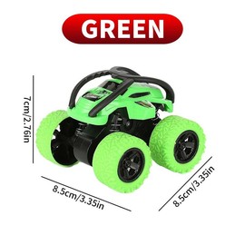 Rolling car, applicable in multiple scenarios | Magical rolling function | Suitable for people of all ages - Color: green