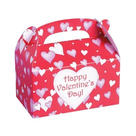 Fun Express Valentine's Day Treat Box for Valentine's Day (1 dozen) Party Supplies, Party Favor Boxes