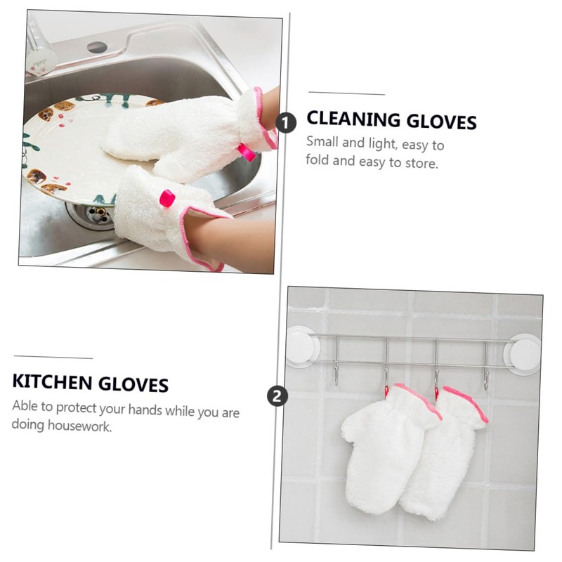 Healeved Heavy Duty Work Gloves 6pcs Hanging Cleaning Gloves Waterproof