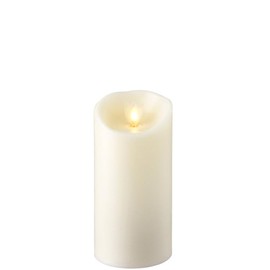 RAZ Imports 3"X4" Moving Flame Ivory Pillar Candle