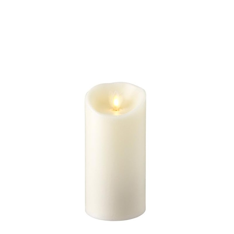 RAZ Imports 3"X4" Moving Flame Ivory Pillar Candle