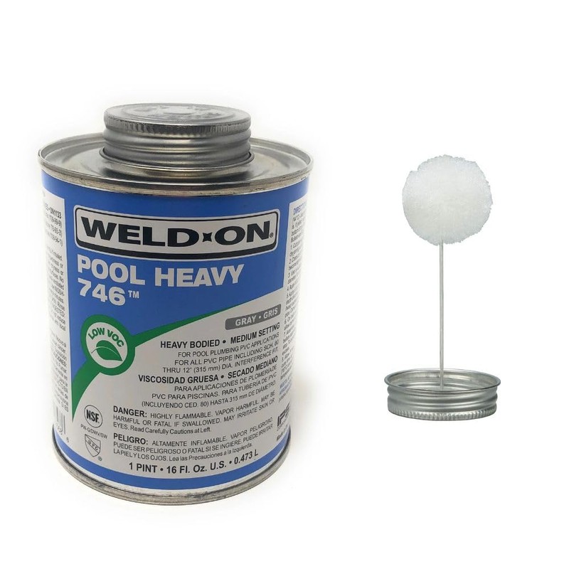 Weld-On Pool Heavy 746 Gray - Pool PVC Gray Glue