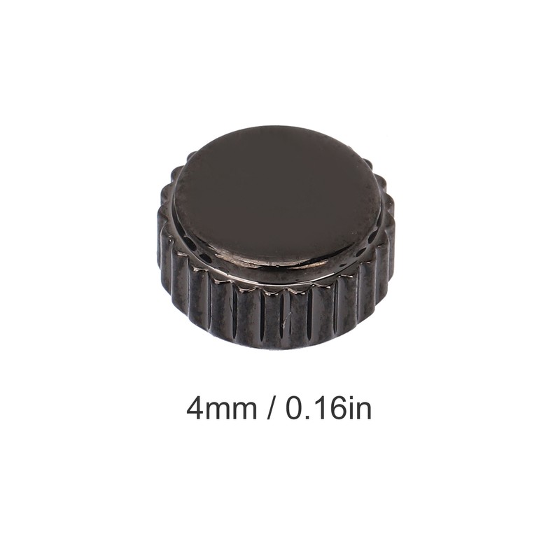 5pcs Watch Crown Steel Watch Head Repairing Parts Replacement Accessories