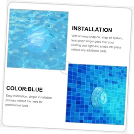 Sosoport Inground Pool Lens Cover Replacement Durable Pool Light Lens for Easy Installation Long Lifespan Cost Maintenance