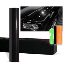 12"x60" (1FTx5FT) PPF Paint Protection Film Gloss Black Silver Metallic Self Healing Auto Bra Vinyl Wrap Invisible Scratches Shield Sheet DIY with Tool Kit