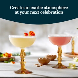 Libbey Tiki Coupe Cocktail Glasses, 8.5-ounce, Set of 4