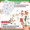 JarThenaAMCS 9 Sheets Merry Christmas Window Cling Stickers Cartoon Xmas