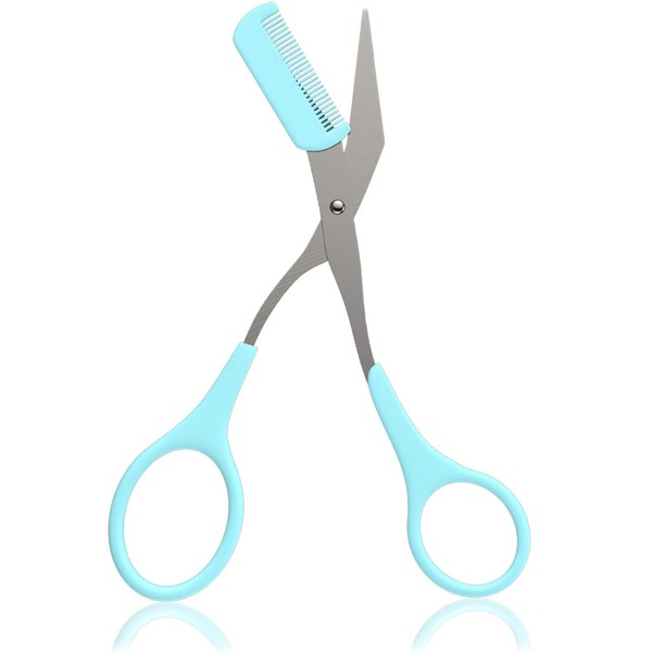 Nylea Eyebrow Trimmer with Razors, Eyebrow Scissors Comb for Women