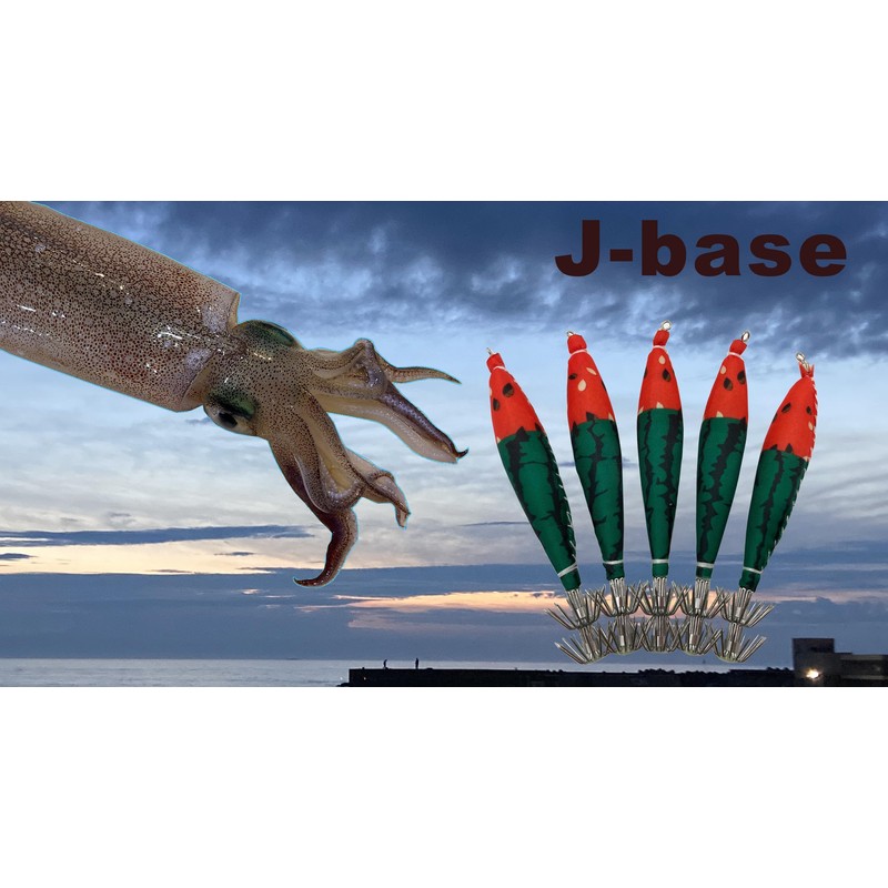 J-base Classic Float Sutte No. 4, Set of 5, Squid