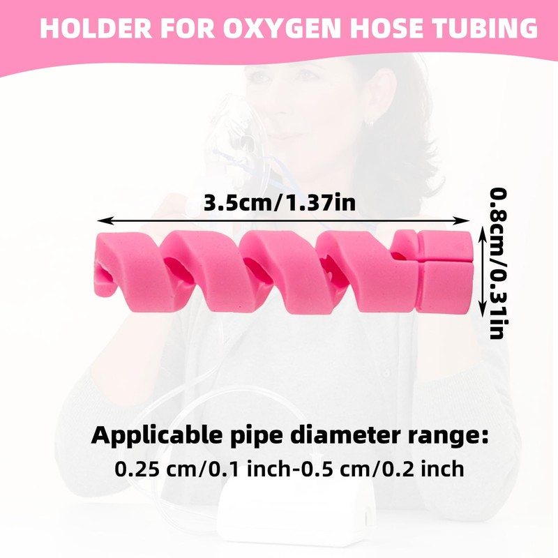 10 Pack Oxygen Tube Support Crimp Straightener for Portable Oxygen