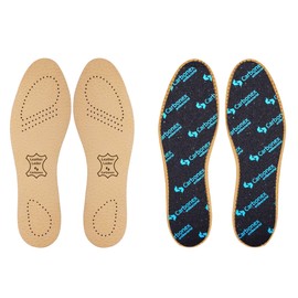 Kaps Insoles for Men and Women - Leather Shoe Insoles Inserts - Pecari Carbonex and Ultra - Fresh Odor Control (41 EUR / M7 UK / M8 US)