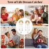 Tree of Life Crystal Suncatcher with Rose Quartz, Crystal Decor