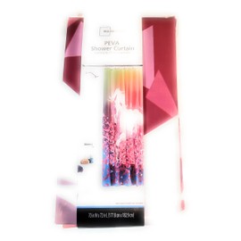 Mainstays Gliitter Pink Unicorn PEVA Shower Curtain, 70" X 72