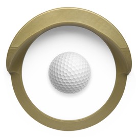 Holon Indoor Putting Hole “on” REALISTIC Indoor Golf Hole Putting Cup - for putting mat/carpet (Brass)