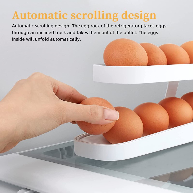 Egg Holder, Egg Dispenser Egg Holder Fridge Egg Storage Box
